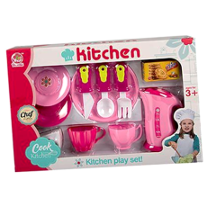 Coffee & Cake Playset with Kettle - 11 Piece